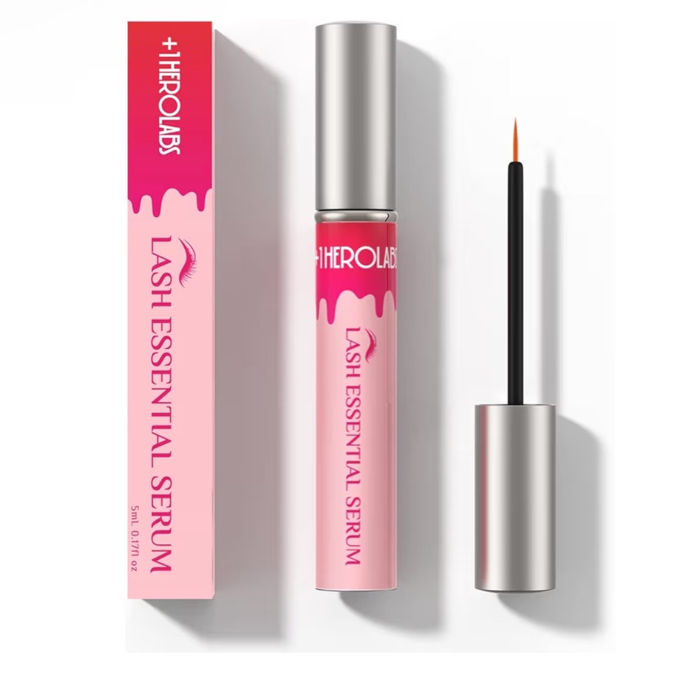 +1HEROLBS Botanical Lash Essential Serum For Lash & Brows 5 ML Pink